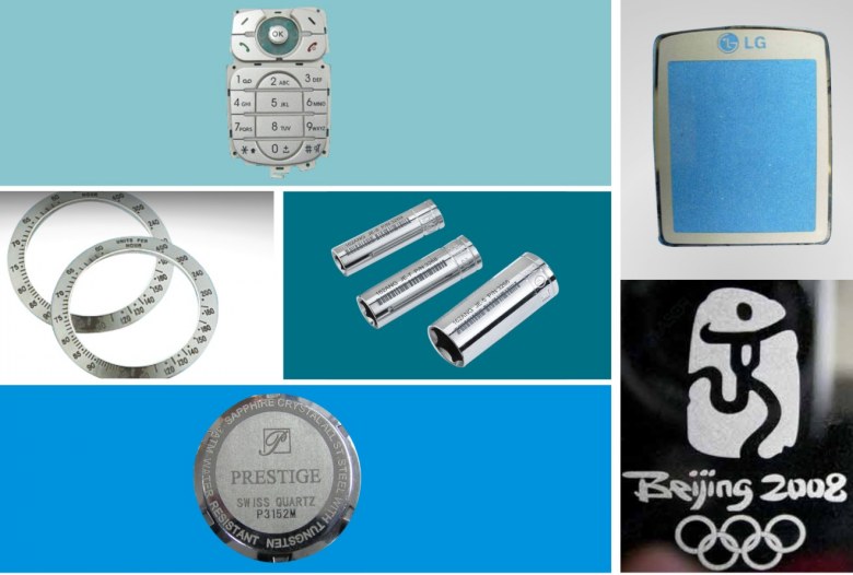 金屬上雕刻字母、數(shù)字、UID標記